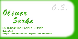 oliver serke business card